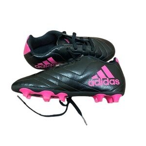 ADIDAS Kids Cleats - Black and Pink - Size 1